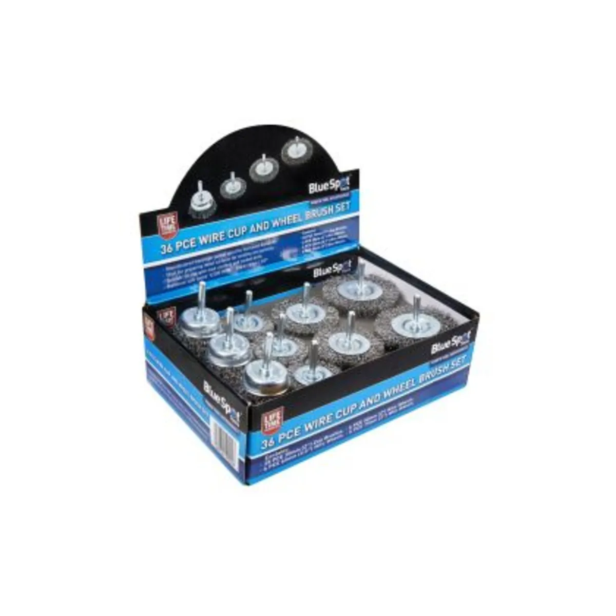Blue Spot Tools Wire Cup & Wheel Brush Set – 36pc - Image 1
