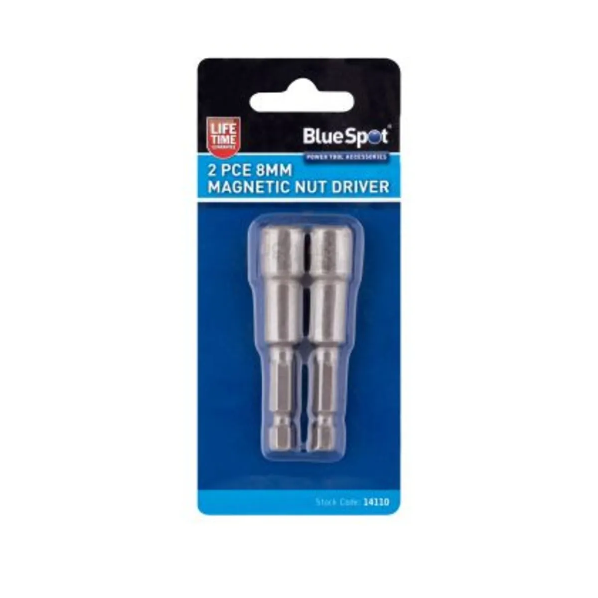 Blue Spot Tools Magnetic Nut Driver – 2pc, 8mm - Image 1