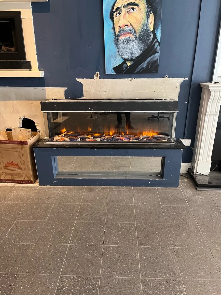 Polaris 1600 mm electric fire showroom Display - Image 2