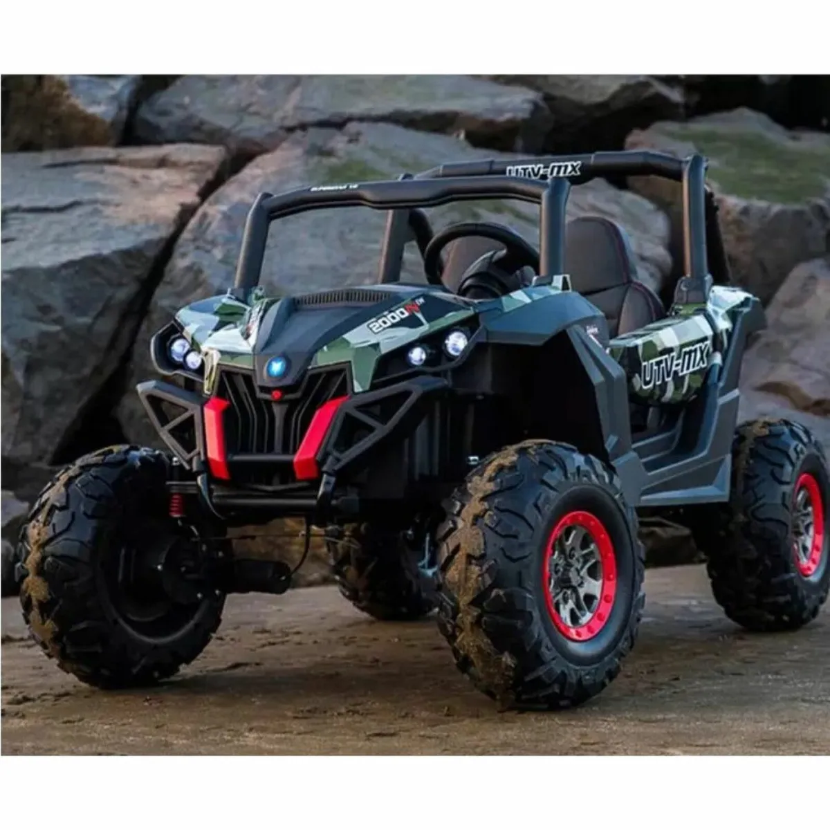 Ground Commander 24V Electric Ride On Buggy Army - Image 1