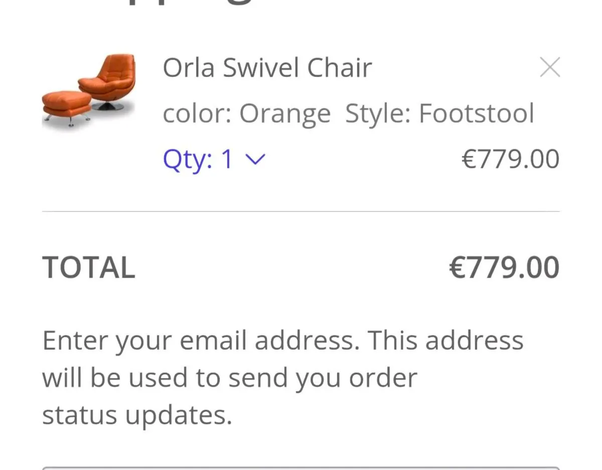 Swivel chair and foot stool - Image 4