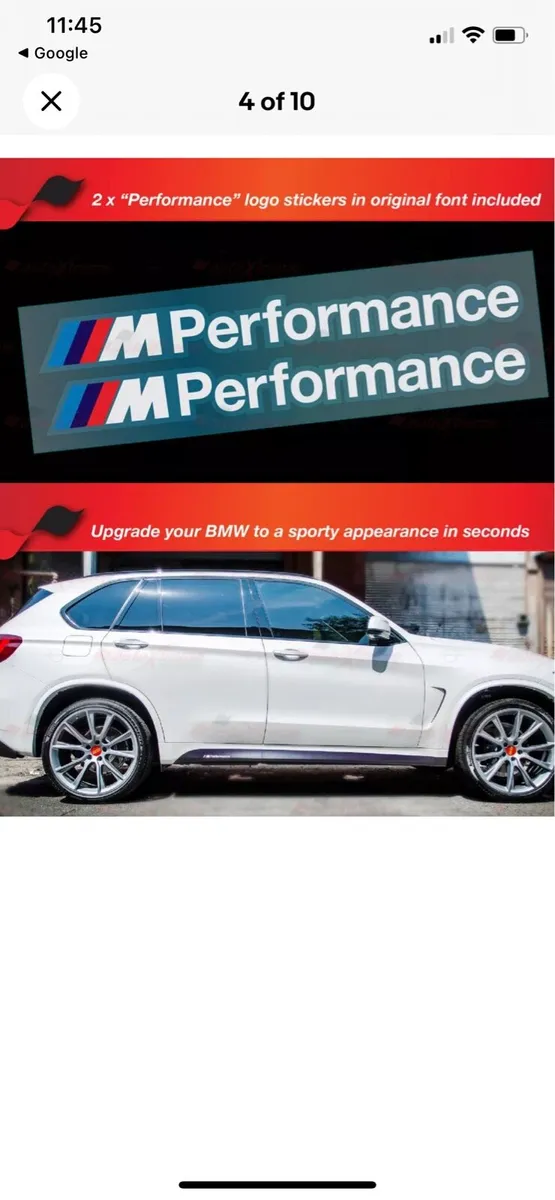 BMW OEM F15/F16 M Sport Decals - Image 2