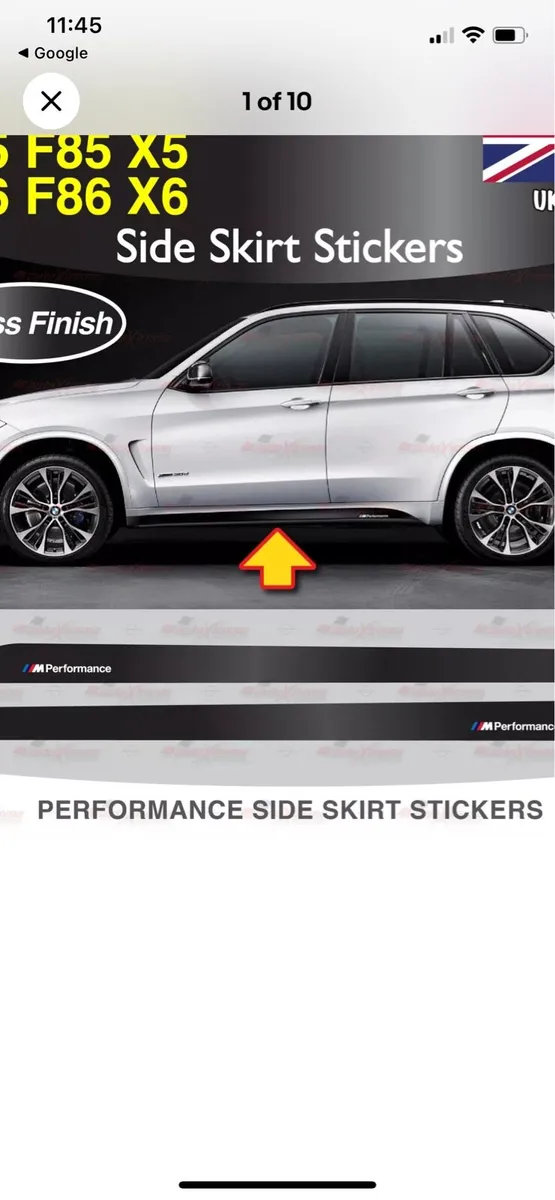 BMW OEM F15/F16 M Sport Decals - Image 3