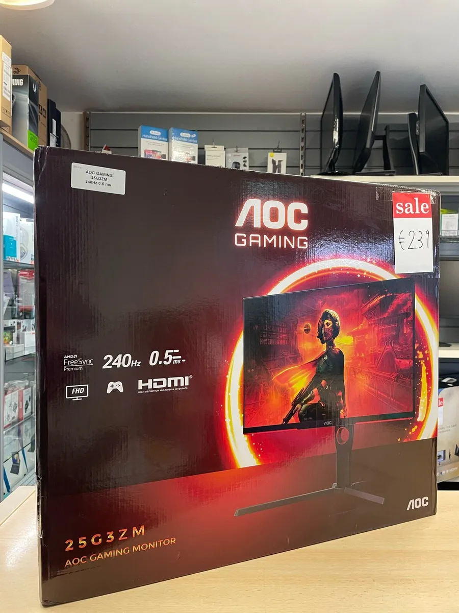 AOC gaming monitor 250Hz 0.5ms 24.5” - Image 1