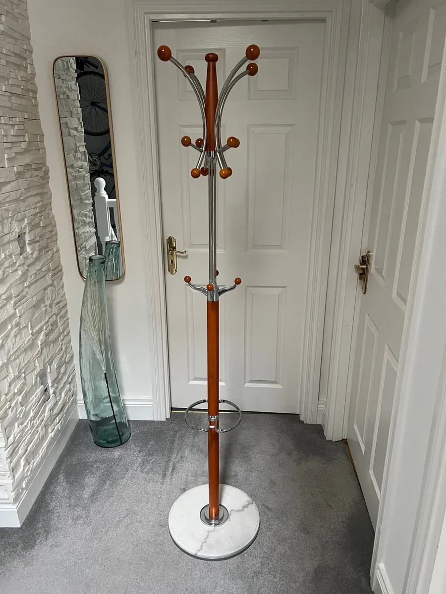 Tall Bookcase, Rack Coat, Large Paintings, Lantern - Image 3