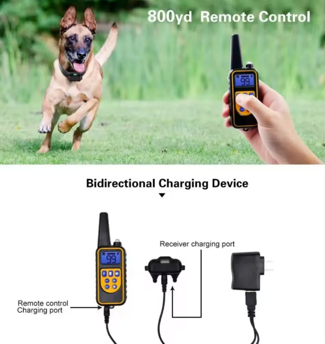 800m Electric Training Dog Collar Waterproof - Image 3