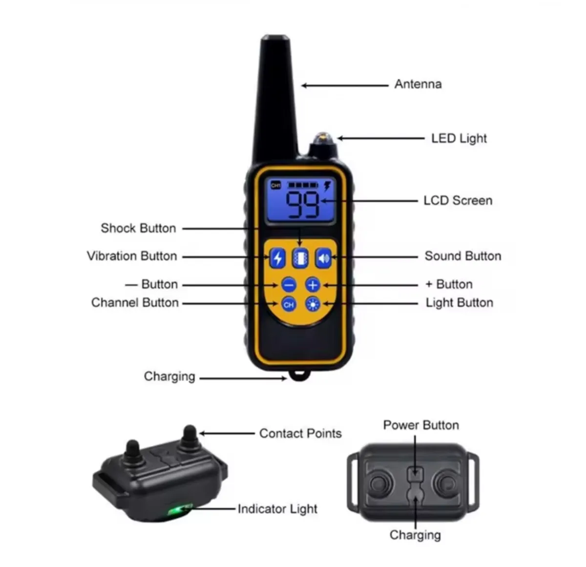 800m Electric Training Dog Collar Waterproof - Image 4