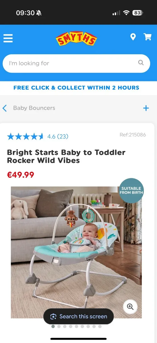 Bright Stars Baby Rocker - New - Image 4