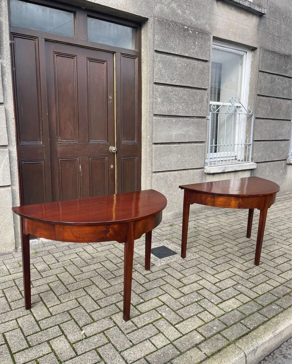 Pair of Robert Strahan demilune. Side tables - Image 2