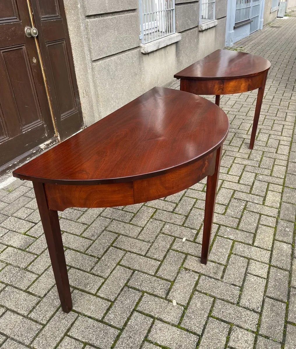 Pair of Robert Strahan demilune. Side tables - Image 3