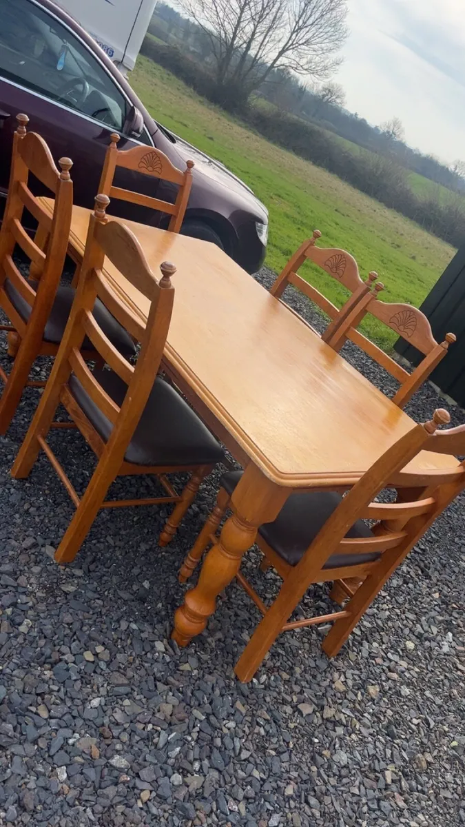 Table and 6 Chairs - Image 1