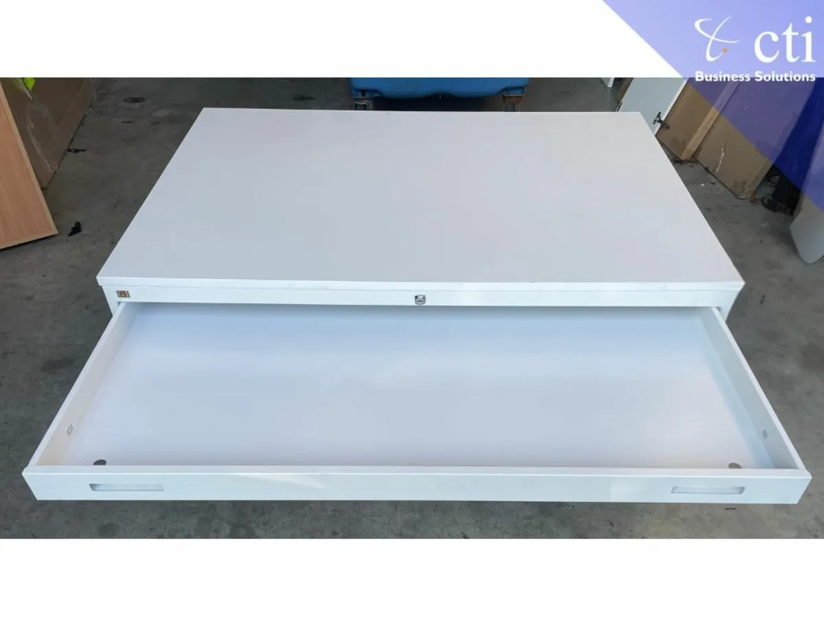 White Metal Drawing Cabinet ~ Ex-Corporate - Image 3