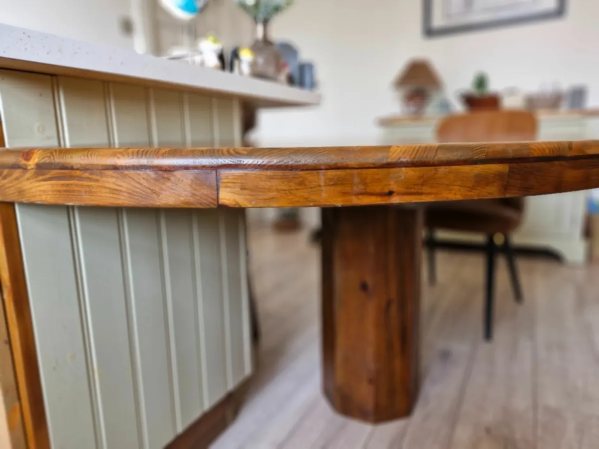 Hand Crafted Half Moon Table - Image 2