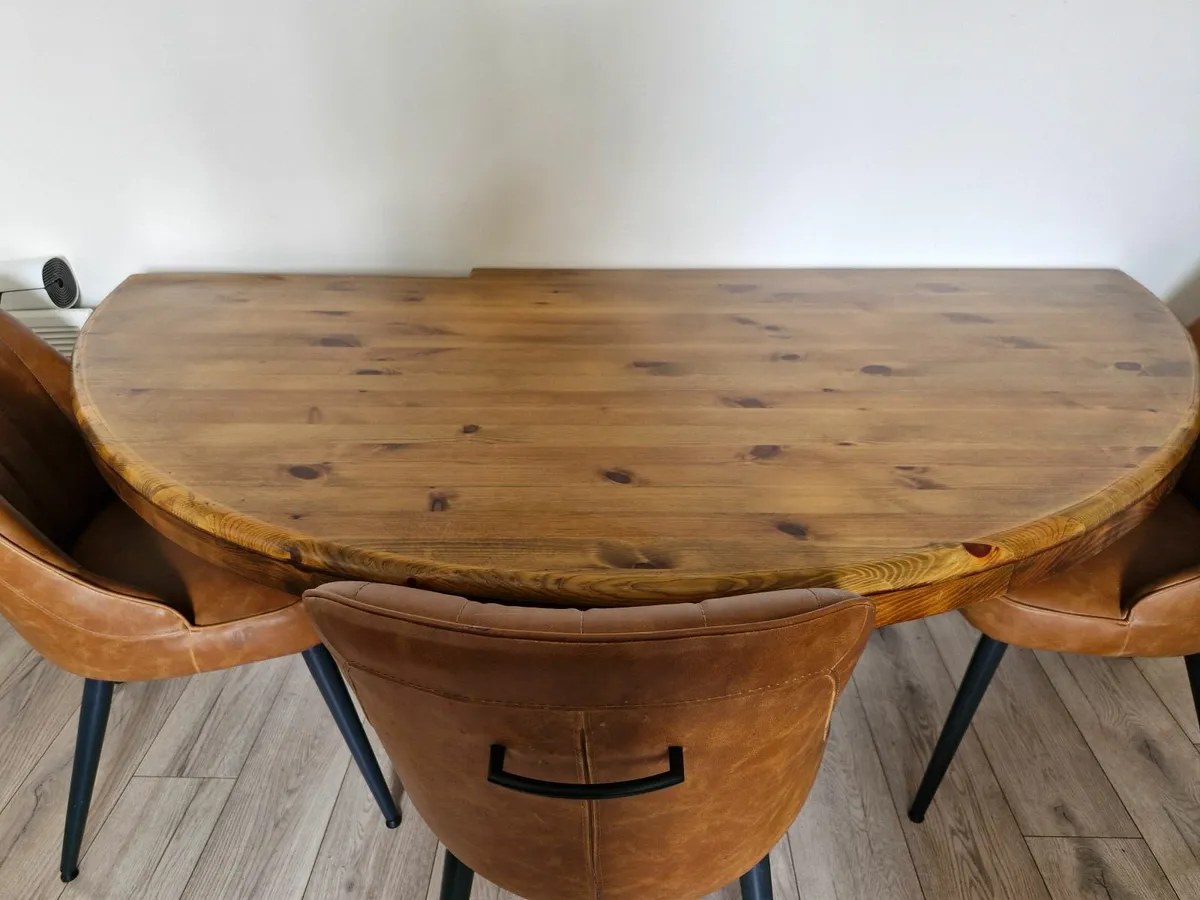 Hand Crafted Half Moon Table - Image 4