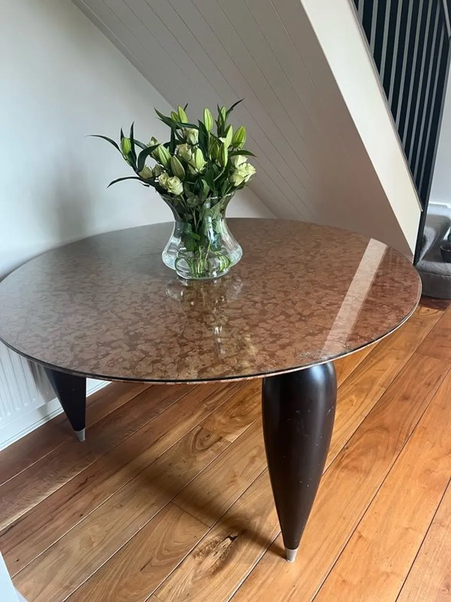 Marble Table and Candleabra - Image 2