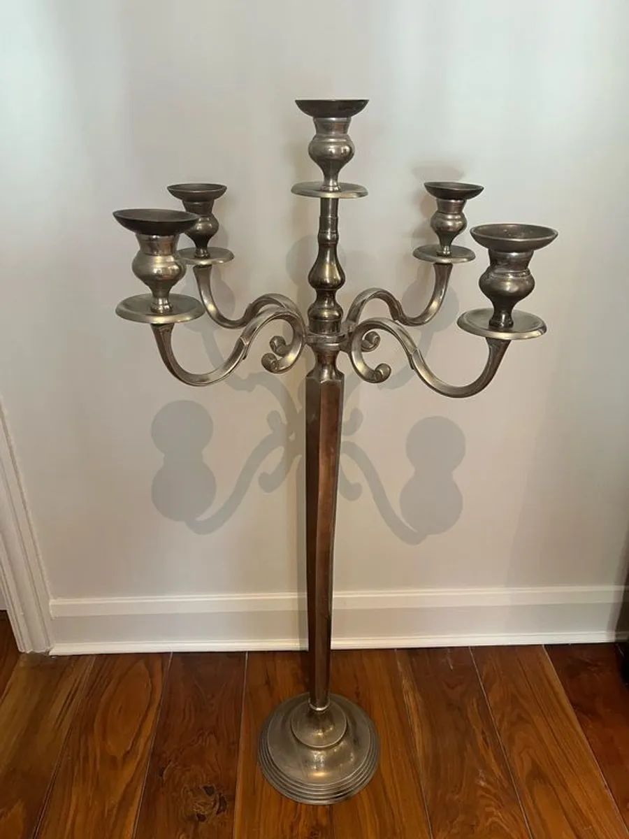 Marble Table and Candleabra - Image 4