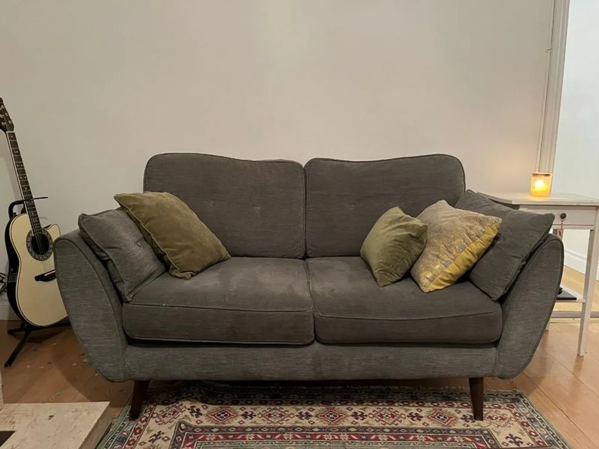 French Connection Zinc Sofas (3 & 2 seater) - Image 2