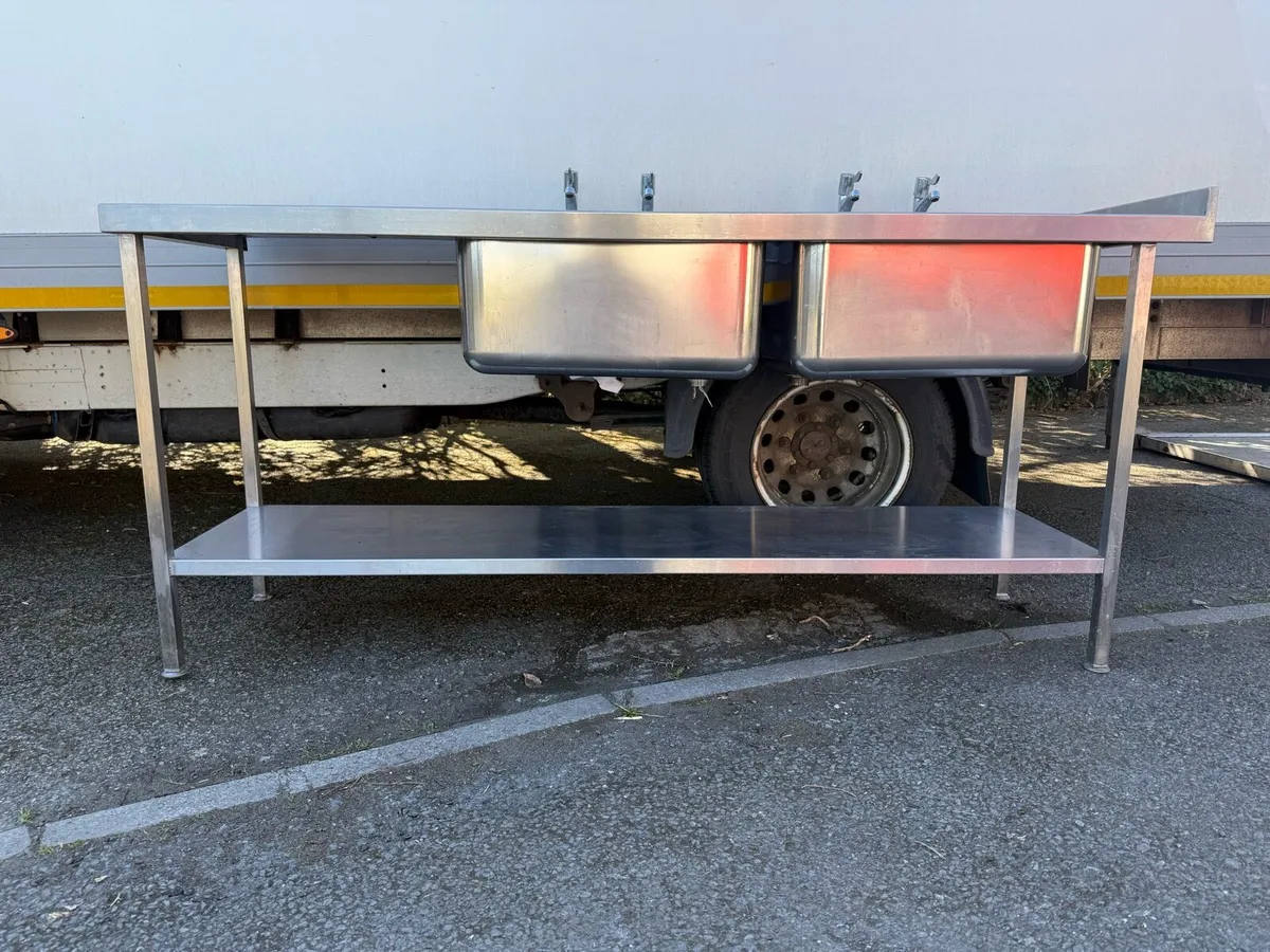 Double stainless steel sink - Image 4