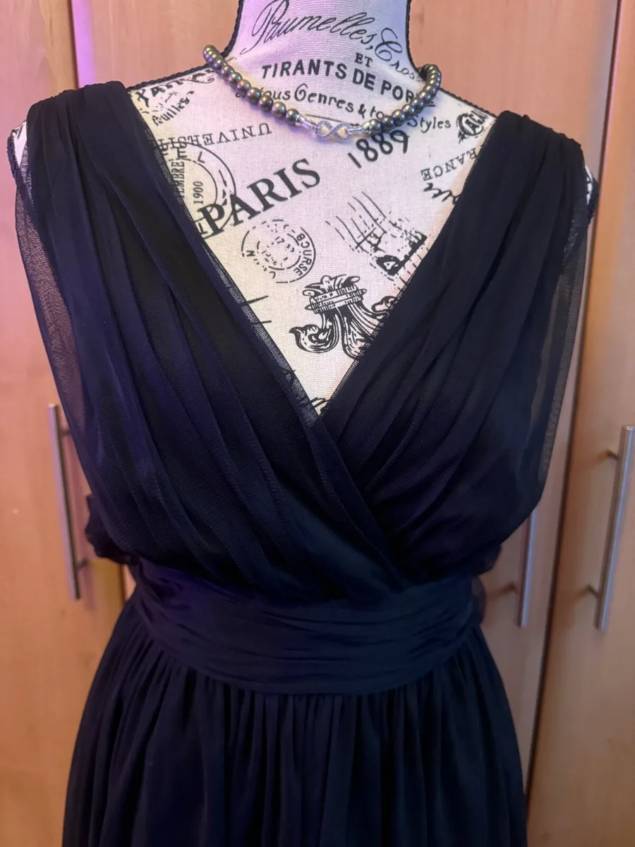 Black v-neckline dress for sale - Image 3