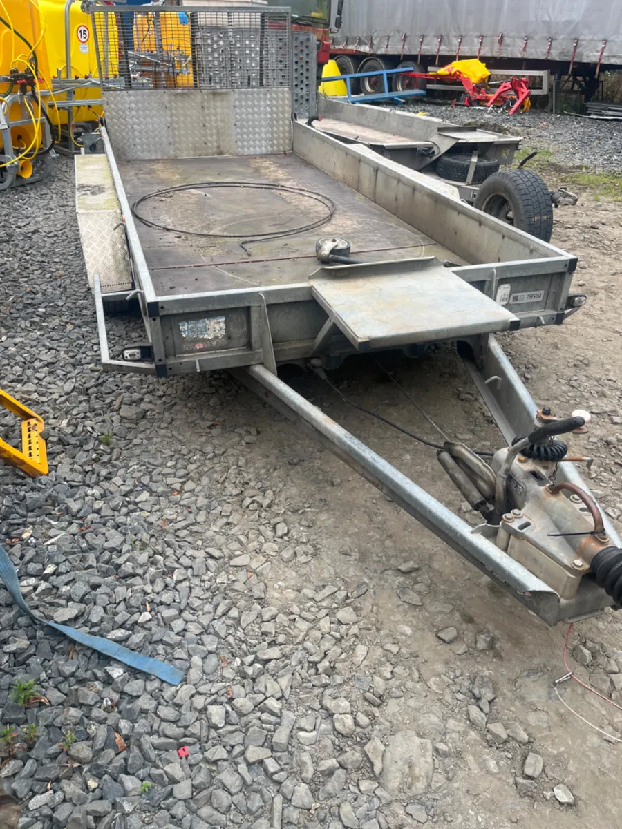 Ifor Williams 14ft plant trailer tri axle - Image 1