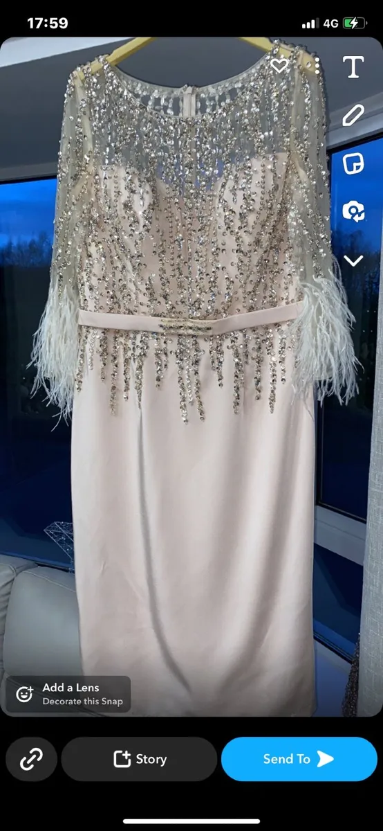 NEW Mother of the bride dress and hat - Image 1