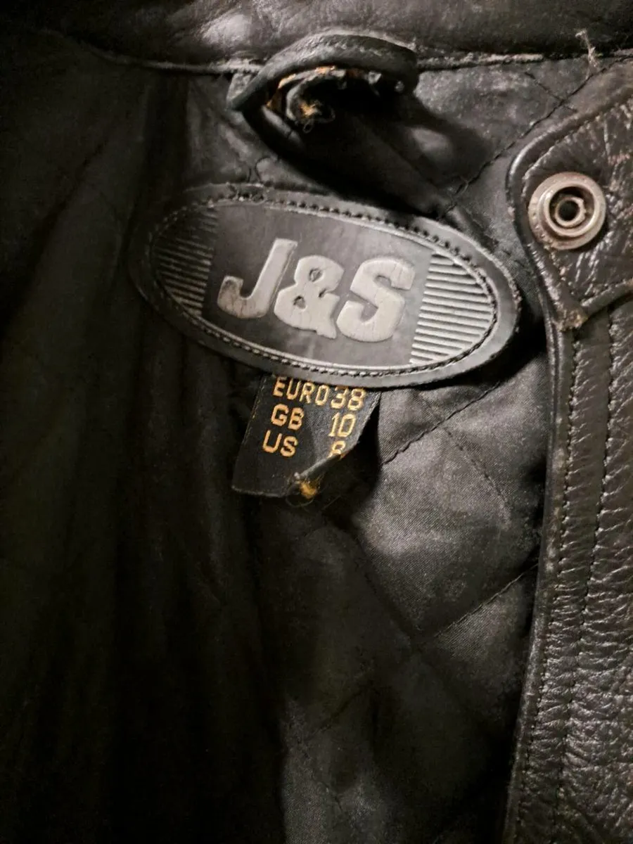 Ladies leather motorcycle jacket - Image 2