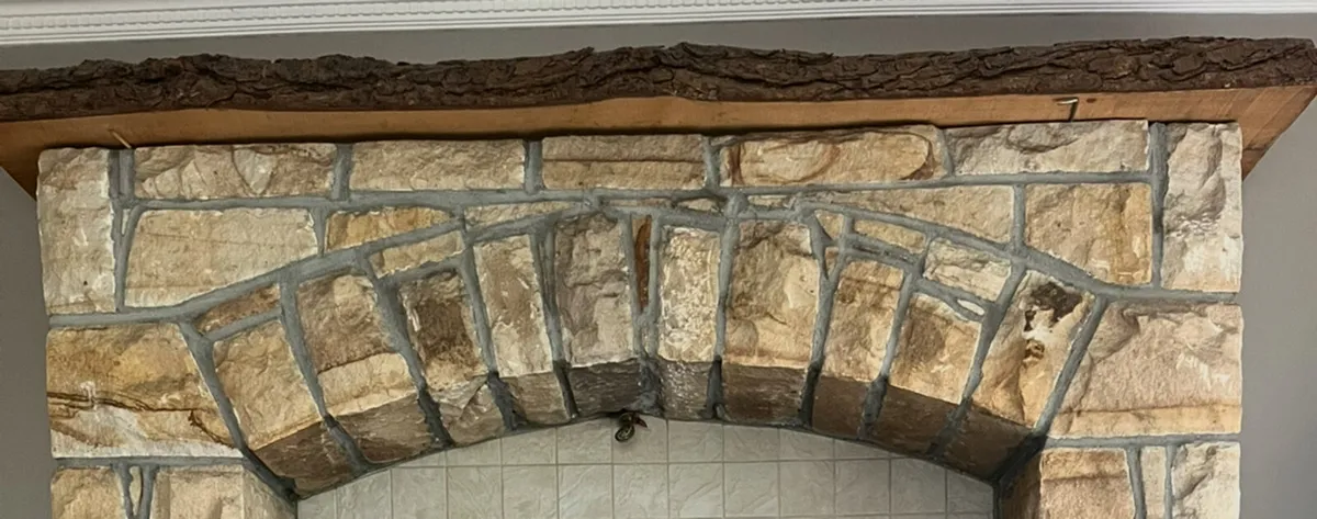 Cut Stone Fireplace - Image 3