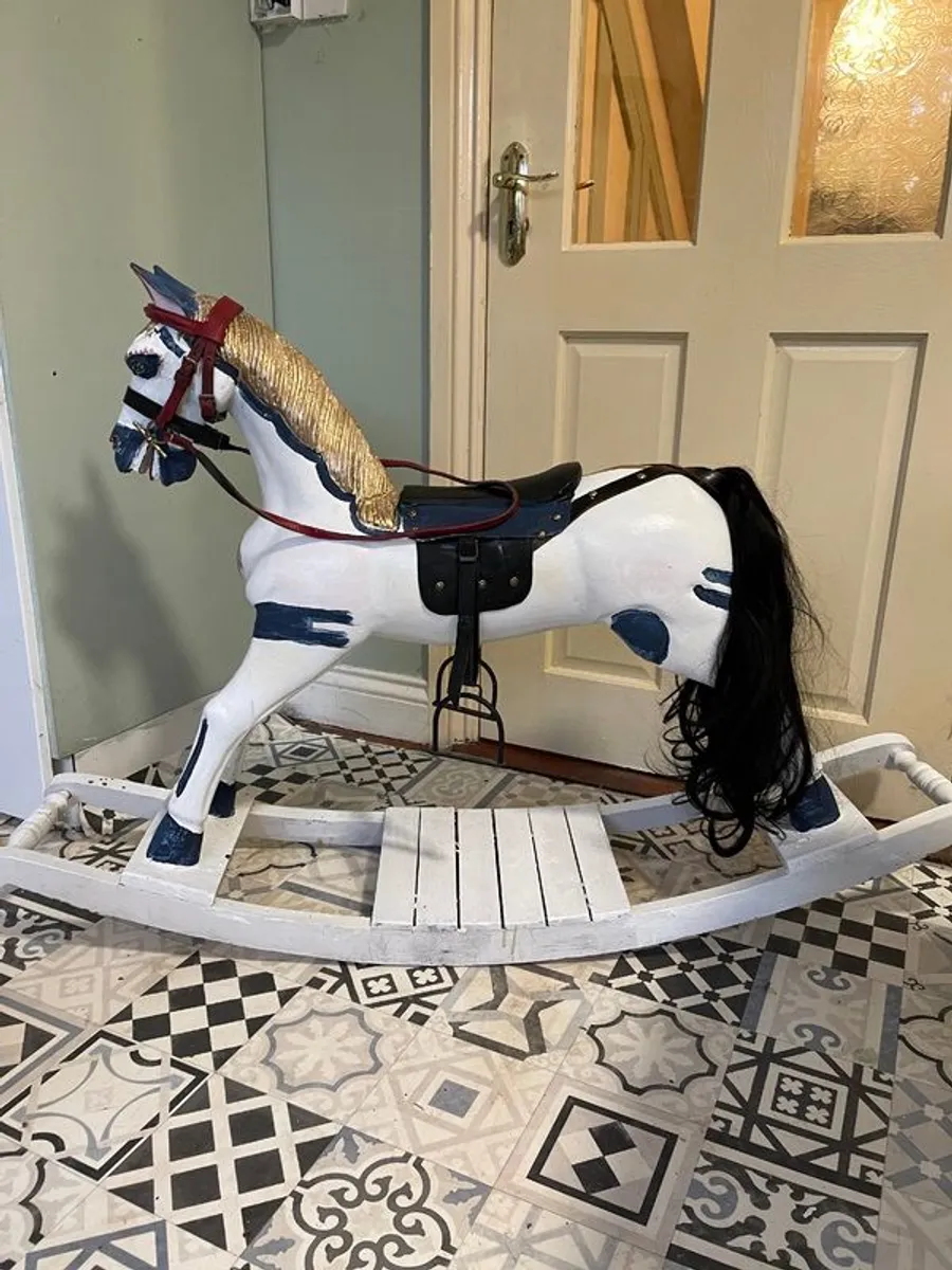 Wooden  rocking horse reduced to sell - Image 1