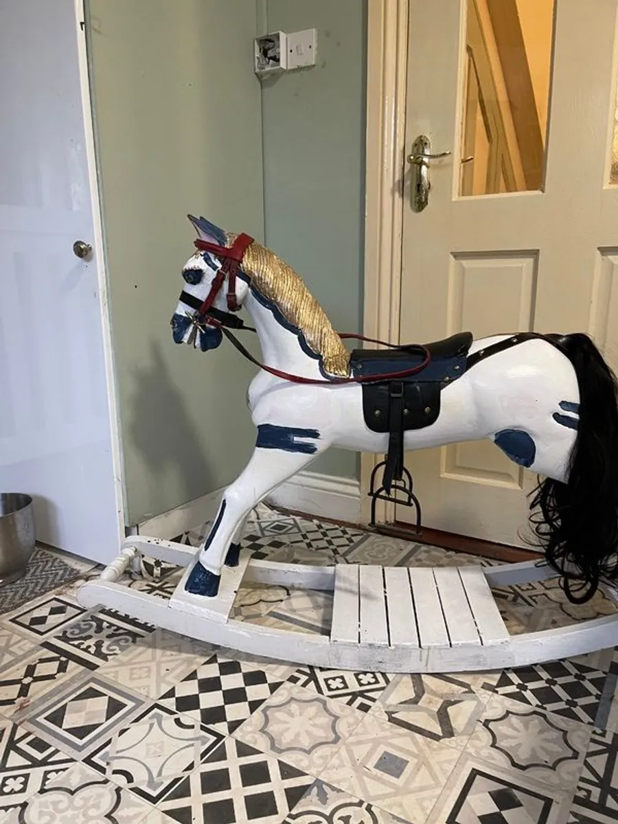 Wooden  rocking horse reduced to sell - Image 2