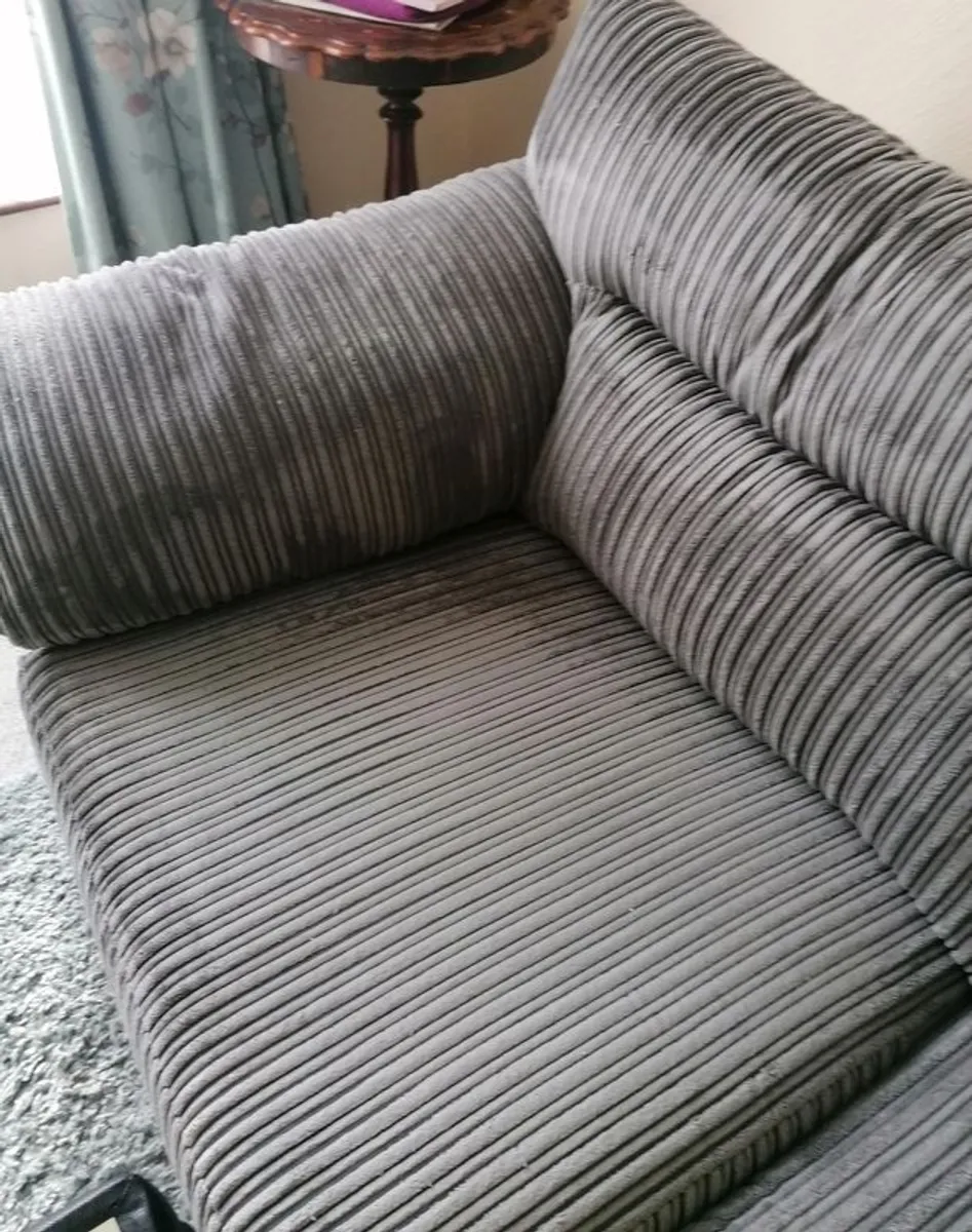 Sofa 3 seater and storage footstool - Image 2