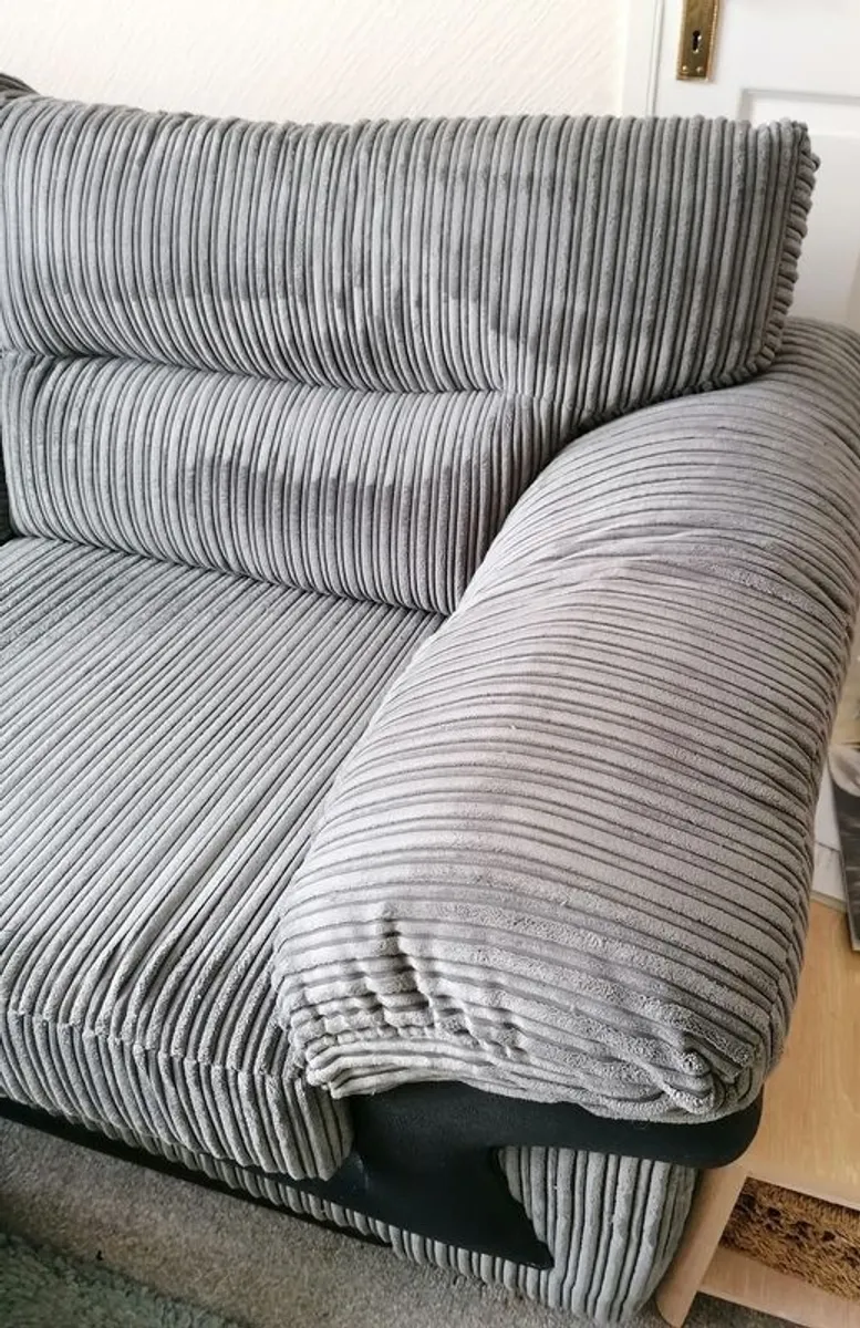 Sofa 3 seater and storage footstool - Image 3