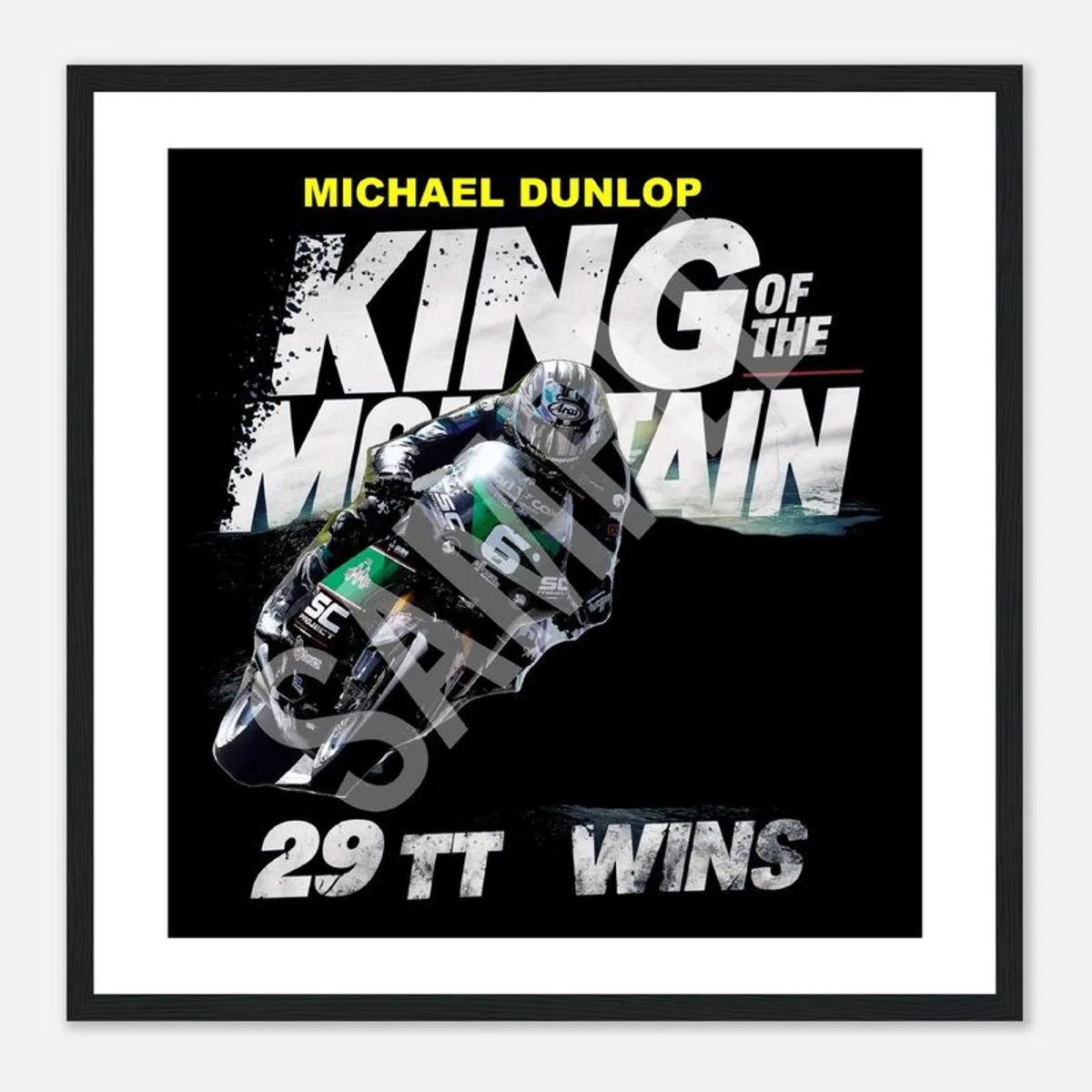 Michael Dunlop 29TT Wins Framed Print - Image 1
