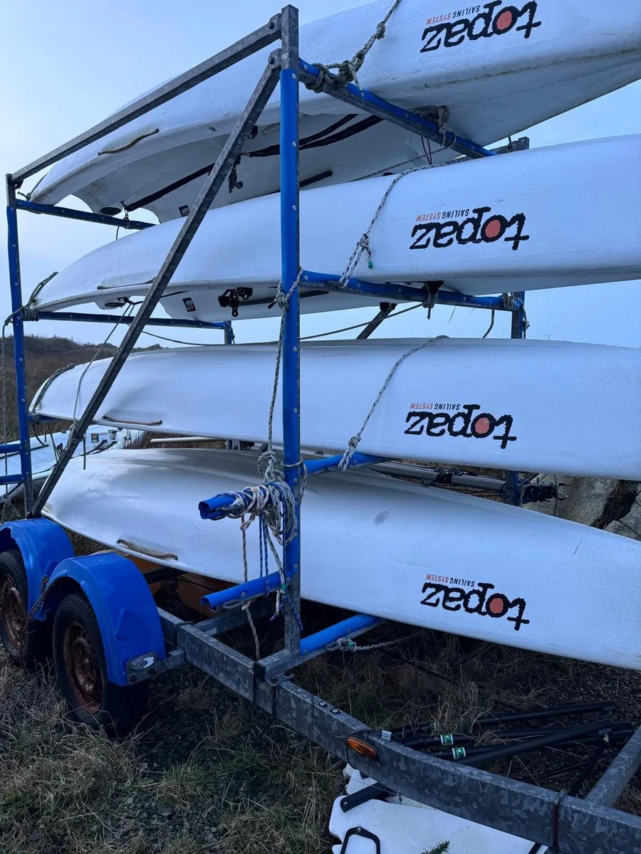 6 Topaz Sailing Boats + Road Trailer - Image 3
