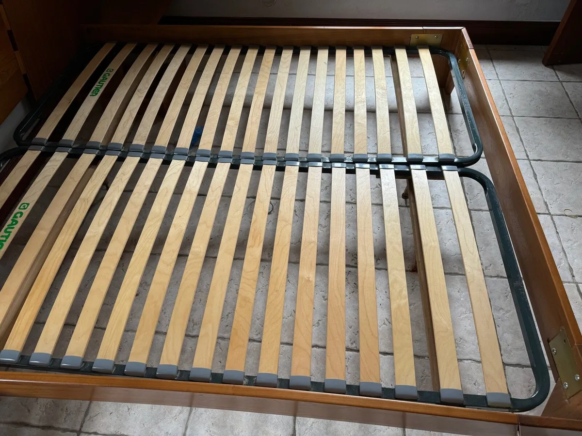 Walnut Double Bed Frame - Image 3