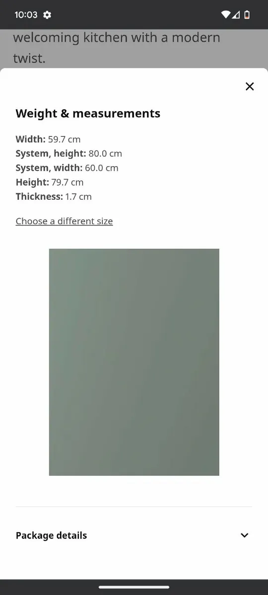 Bodarp IKEA kitchen cabinet door - Image 3