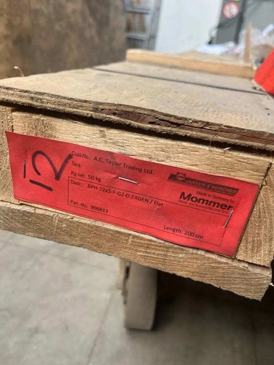Lead Came 12 x 5 Flat 2 metres - Image 1