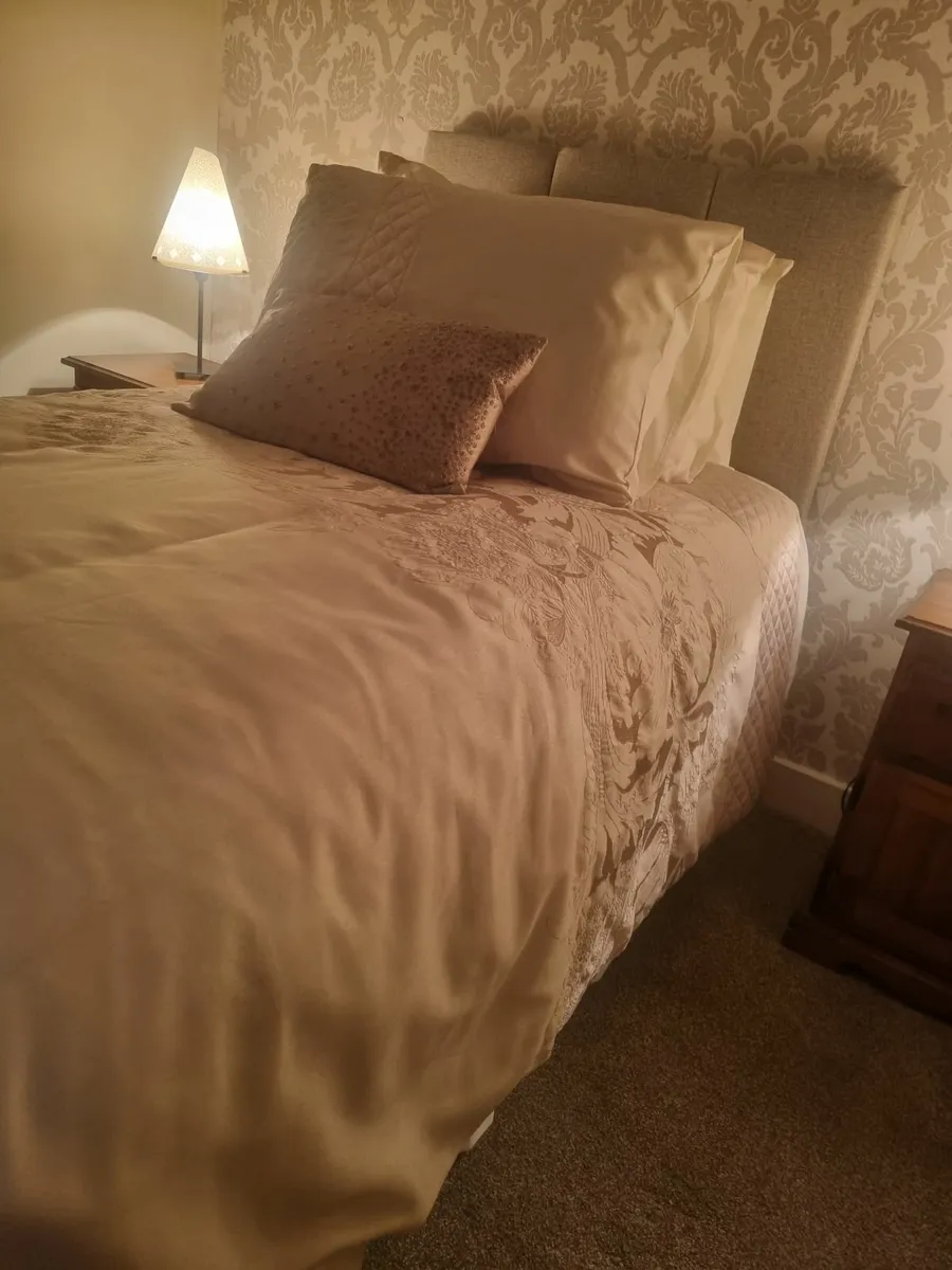 single bed mastress and headboard - Image 1