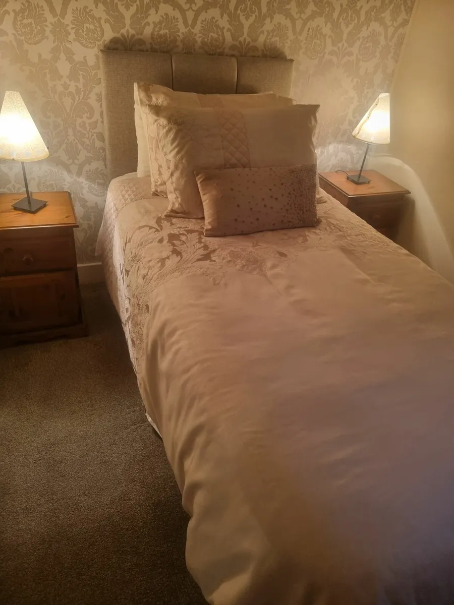 single bed mastress and headboard - Image 2