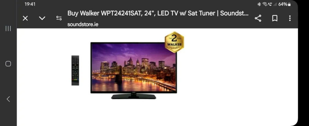 24in walker smart tv