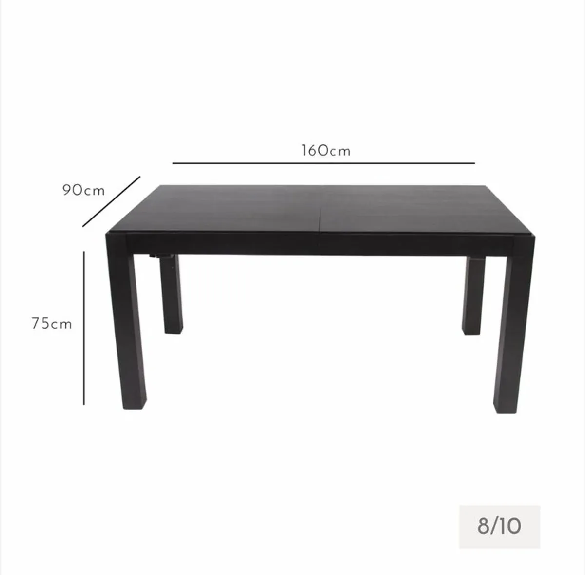 Dining Table - Black - Image 4