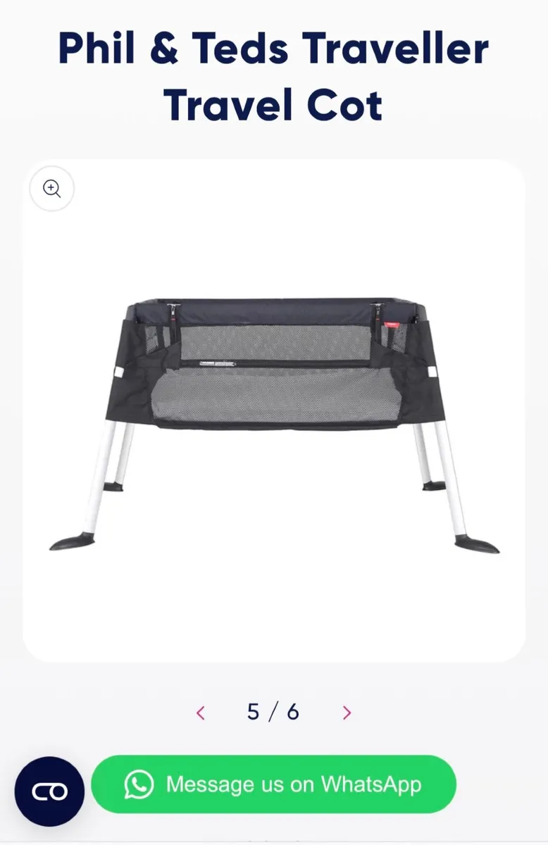 Phil & Teds Travel Cot - Image 1