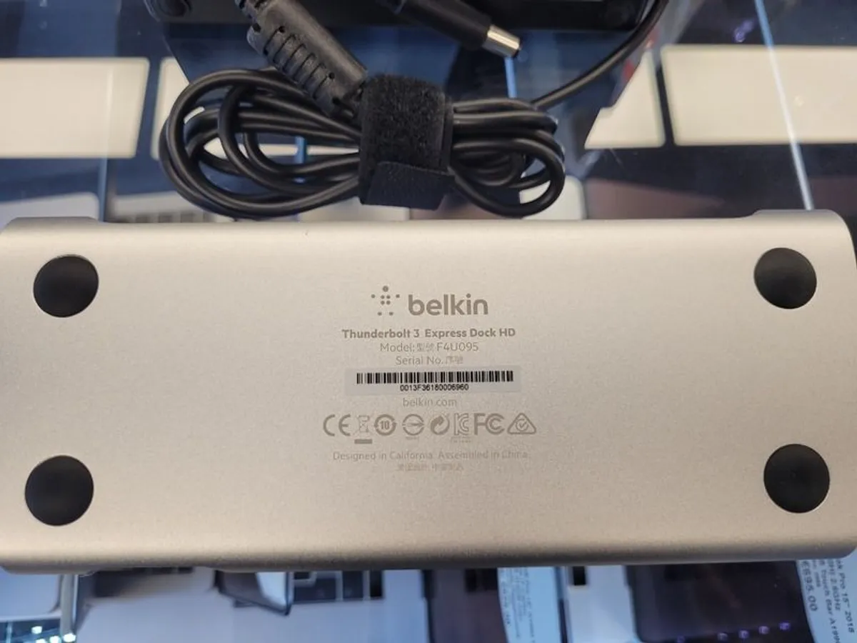 Belkin Thunderbolt 3 Express Dock HD F4U095 USB C Port with 170W Power Supply (Used) - Image 4