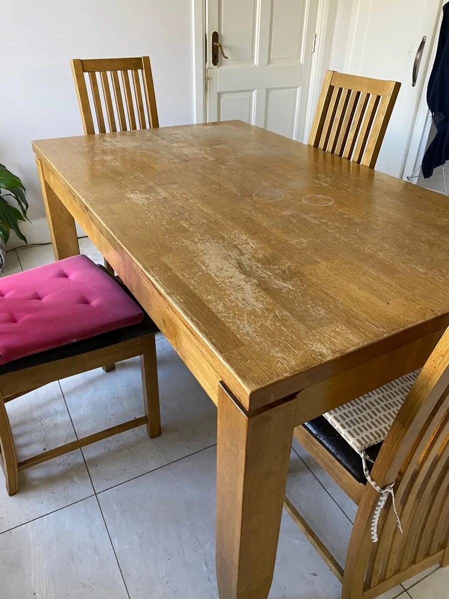 Dining Table and 4 Chairs - Image 3