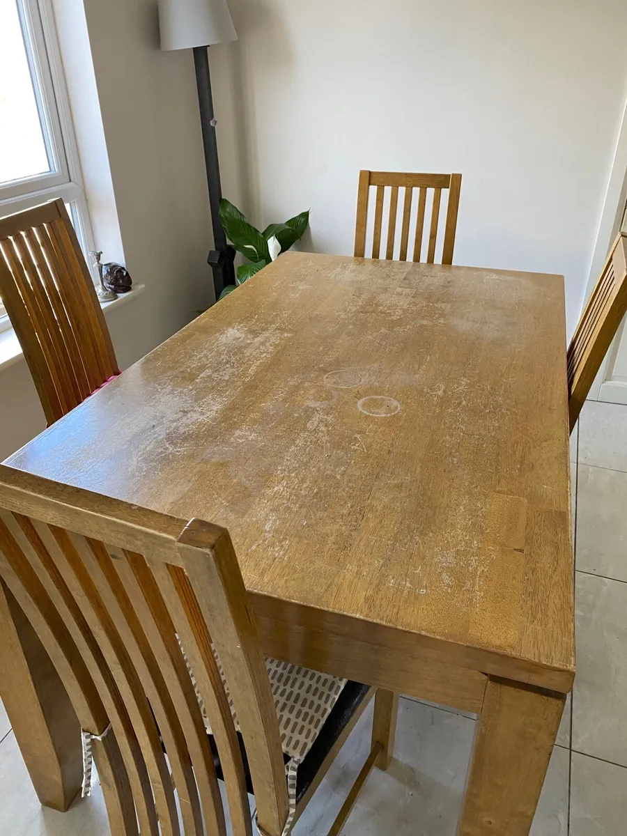 Dining Table and 4 Chairs - Image 4