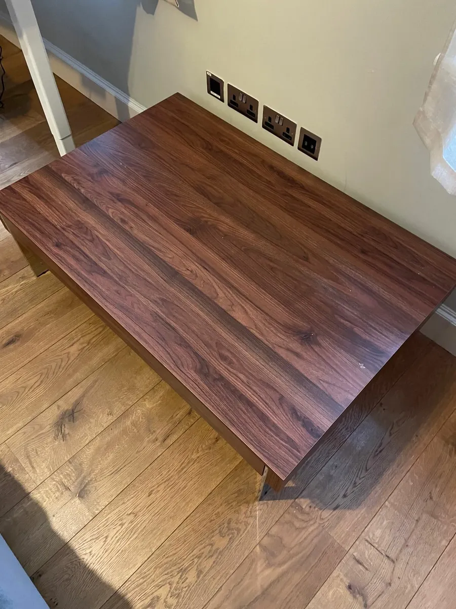 Modern Walnut Coffee Table - Image 3
