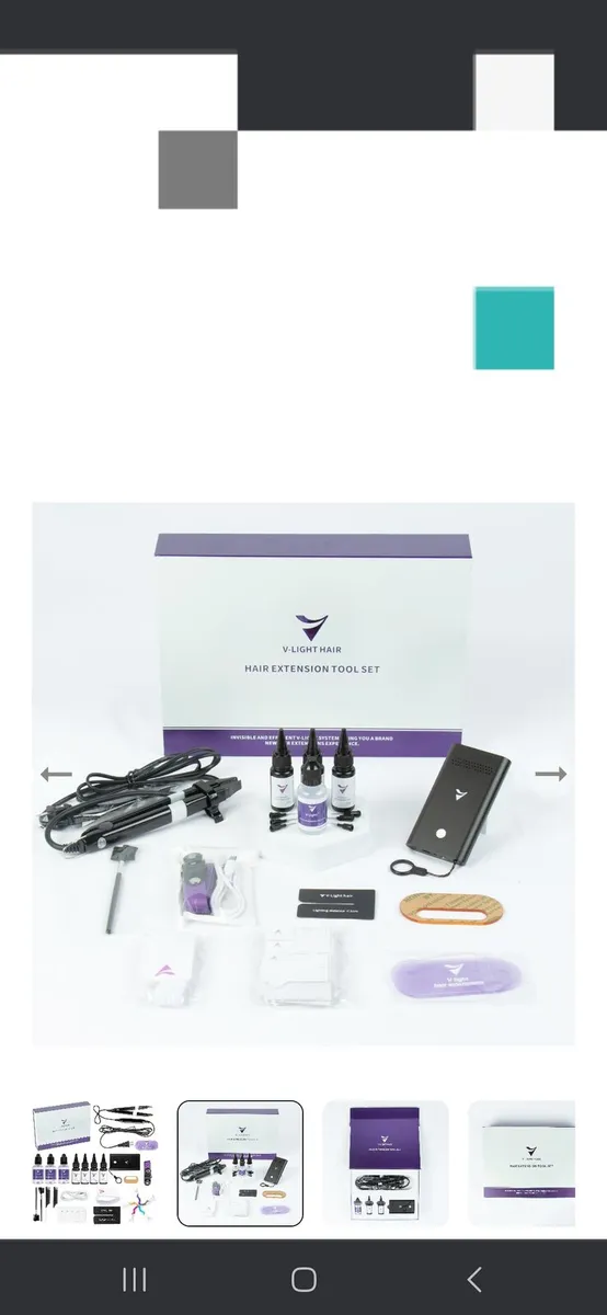 V-light hair extension tool