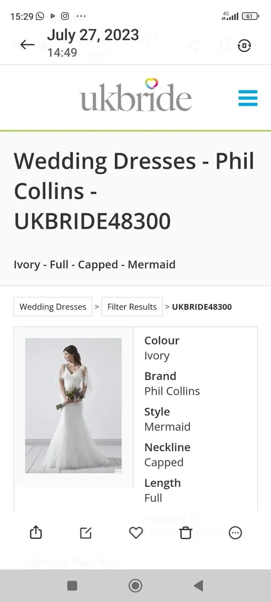 Wedding Dress - Image 1
