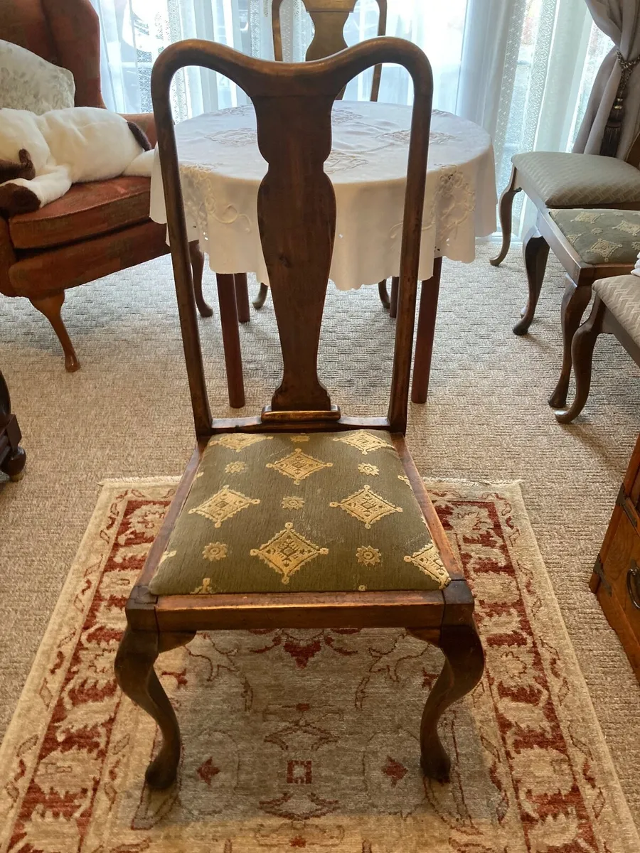 Antique Queen Ann dining chairs