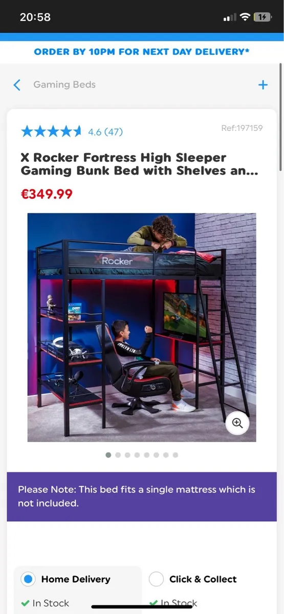 X Rocker Bunk Bed - Image 4