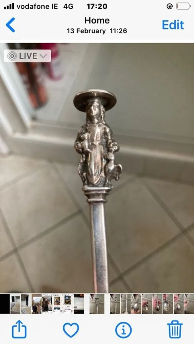 silver apostle spoon - Image 2